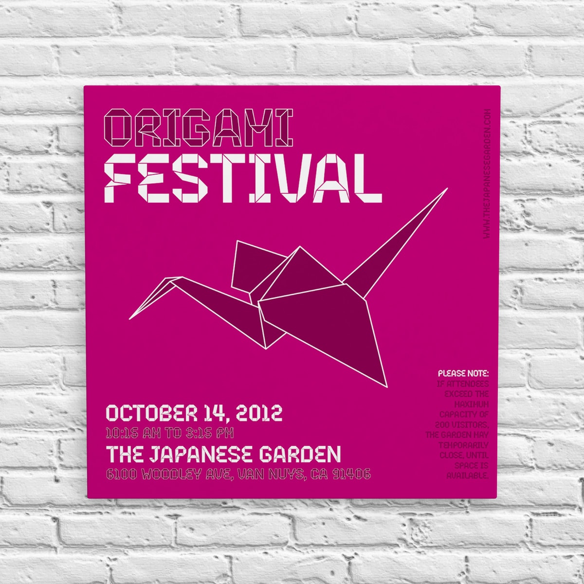 Origami Festival Poster