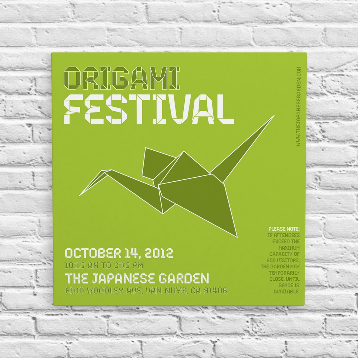 Origami Festival Poster