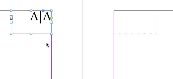 GIF-Animation einer Textverkettung in InDesign