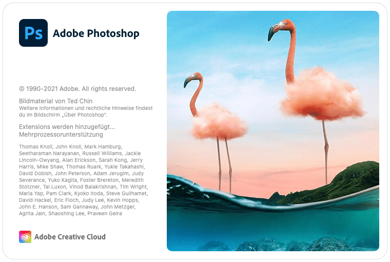 Adobe Photoshop Splash Bildschirm