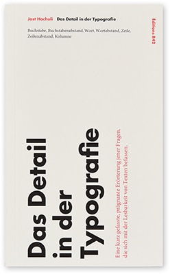 Buchcover »Das Detail in der Typografie«