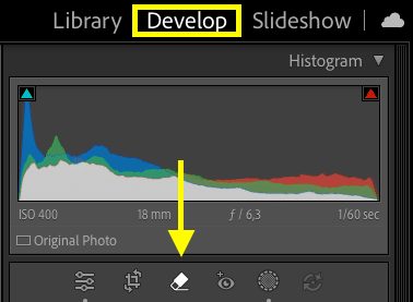 Screenshot Lightroom Classic Entwicklungsmodul