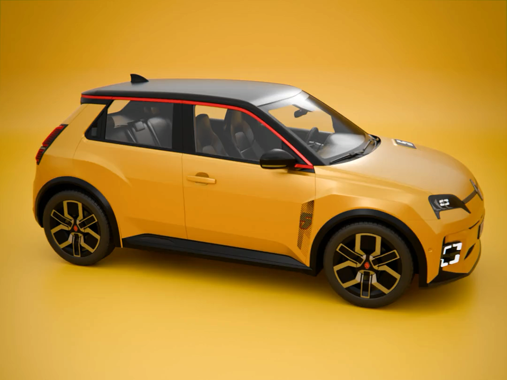 Renault 5 EV 3D Visualisierung